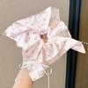 Scunchie de Alta Gama Estilo Coreano para Mujer, Pañuelo Cuadrado de Suave Tela Satinada, Accesorio para el Cabello Sencillo y Dulce
