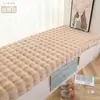 Alfombra Balcón Ventana Saliente Cobertura Completa Resistente a Manchas Estilo Crema Felpa de Conejo Linda Felpa Burbuja Espesada Estilo Europeo Felpudo para Armario