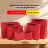 Saco de Presente Festivo Vermelho Muyuesheng Bolsa de Mão para Loja de Roupas Pode Ser Adicionado com Logotipo Saco de Embalagem Saco de Papel Atacado Saco de Presente