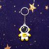 Llavero colgante de astronauta de dibujos animados de Cyber Celebrity, venta al por mayor, accesorios para llaveros de astronauta de pareja rosa