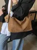 Bolso tote de axila estilo bosque de gran capacidad vintage para mujer, nuevo bolso de hombro de moda de color liso de otoño 2026 para mujer