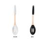 Utensilios de cocina de silicona con mango de madera, estilo nórdico, para saltear en casa, cuchara de silicona antiadherente para sopa, utensilios de cocina