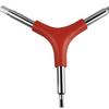 Herramienta de reparación de bicicletas herramienta de tres puntas tipo Y llave Allen 4/5/6mm llave con mango rojo