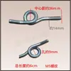 Máquina bobinadora, máquina de bobinado inverso, máquina retorcedora, gancho guía de hilo de cola de cerdo M4M5 de acero inoxidable, varilla para recoger hilo * se envía con 2 tuercas