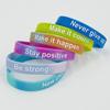 Pulsera de silicona inspiradora tie-dye de Amazon 6 piezas multicolor pulsera para hombre y mujer para adulto pulsera de goma de color para jóvenes