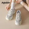 Zapatillas Deportivas Aogushi Deng de Suela Gruesa para Mujer 2026 Nuevo Retro Malla Suela Suave Cómodas para los Pies Senderismo al Aire Libre Zapatos de Papá