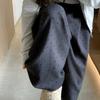 Calça Polka Dot Cáqui 2025 Feminina Primavera e Outono 2025 Nova Calça Social Listrada Preguiçosa e Relaxada com Pernas Largas