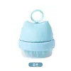 Escova de Limpeza de Pressão Portátil Escova para Banho de Pet Escova Massageadora de Silicone Artefato de Limpeza e Banho para Cachorro Suprimentos