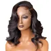 Comércio exterior mais vendido peruca frontal de renda ondas grandes moda europeia e americana peruca de cabelo longo com ondas grandes parciais