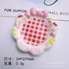 Plato de Gato Kt de Dibujos Animados Pegamento de Crema DIY Funda para Teléfono Móvil Pasador Diadema Flor para Zapatos Colgantes Adornos Papelería Material de Resina