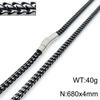 Suministro transfronterizo de AliExpress moda europea y americana quilla de roca acero de titanio pulsera de hombre cadena redonda hacia adelante y hacia atrás collar