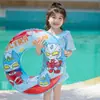 Flotador Infantil Shuituo Espesado Dibujos Animados Robot Flotador Natación Bebé Lindo Principiante Niños Círculo de Natación Axilar