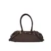 Bolsa baguette elegante e sofisticada para mulheres, novo modelo 2026, design de nicho com decoração de cinto, bolsa de ombro, bolsa de ombro e transversal, moderna