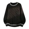 Suéter de Invierno 2026 Transfronterizo Nuevo para Hombre Talla Grande Marca de Moda Tejido Grueso Suéter Base Holgado para Hombre