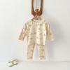 Conjunto de Roupa de Casa para Meninas Estilo Coreano Renda Retrô Menina Bebê Floral Fofo Pijama Infantil Conjunto de Duas Peças