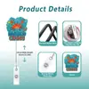 Porta-insignias de acrílico con purpurina, temática oceánica, de venta caliente transfronteriza, fácil de jalar, porta-identificación divertido, decoración de etiqueta de nombre retráctil