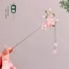 Grampo de Cabelo Infantil Estilo Antigo Adereço de Cabeça Hanfu para Meninas Saia de Cavalo Infantil Estilo Nacional Grampo de Cabelo com Borla para Caminhar Vestido Antigo