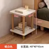Mesita de noche, Escritorio pequeño de noche, Mesa cuadrada pequeña simple para casa de alquiler, Mesa lateral para sofá, Estante de almacenamiento doméstico simple para dormitorio