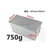 Molde para Hornear 450g 750g 1000g 1200g Molde de Aluminio para Pan Tostado con Tapa Caja para Pan Tostado
