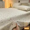 Sábana de cama de gasa de doble capa grado A para maternidad e infancia pieza individual modelo nuevo 2026 dormitorio de estudiante juego de 3 piezas de 1.5m con funda de edredón y funda de almohada para verano 3