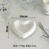 Nuevo Plato Cerámico Pequeño Blanco Redondo Lindo Estilo Nórdico Color Sólido Plato Creativo de Cerámica Blanca Gruesa Simple para Salsa para Dipear en Casa