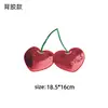 Nuevo Parche de Tela Bordado con Lentejuelas Termoadhesivo Fresa Sandía Parche Bordado con Lentejuelas de Cereza para Bolsas y Sombreros DIY