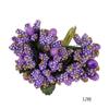 28 Tipos de Materiais de Flores Artificiais Roxas, Plástico Feito à Mão DIY Cabeças de Flores de Espuma para Casamento e Estames, Arte Floral Artificial