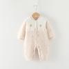 Macacão quente de inverno para bebê, acolchoado de algodão 120g, roupa para sair, roupa de escalada espessa para bebê menina, jaqueta acolchoada de algodão para recém-nascido