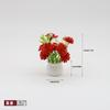 Casa de muñecas casa de muñecas accesorios maceta mini modelo simulación planta pequeña en maceta micro-paisaje adornos planta con flores en maceta