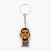 Novo chaveiro de estrela de basquete masculino Kobe Owen Harden James acrílico desenho animado bolsa pingente atacado