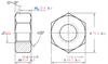 Suministros del Fabricante Tuercas Hexagonales de Acero Inoxidable 304 Din934 Tapas de Tornillo M1.6-M64 Rosca Antiaflojante