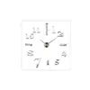 Venta al por mayor de fábrica decoraciones para sala de estar dormitorio pegatinas de pared 3D reloj Diy reloj de pared de espejo para el hogar personalizado reloj silencioso 015