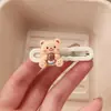 Clip para el pelo de oso de galleta de dibujos animados, pan, mantequilla, lindo, no se rompe, para flequillo lateral, nuevo accesorio para el pelo