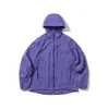 Serie Montaña Dopamina Estilo Exterior Ligera Impermeable Protección Solar Con Capucha Chaqueta de Piel para Parejas 7659