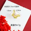 Nuevo Anillo de Oro Arena Vietnamita Estilo Chino con Diseño Único y Collar de Mariposa Incrustado con Diamantes para Mujer, Color Duradero, Venta al por Mayor de Joyería