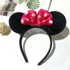 Diadema de Mickey y Minnie Dibujos Animados Diadema con Lazo de Puntos Zapatilla Alta Accesorio para el Cabello Diadema Antideslizante para Mujeres