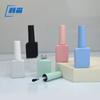 Botella vacía de esmalte de uñas de 11 ml directamente de fábrica, botella de vidrio para esmalte de uñas serigrafiada y galvanizada por pulverización