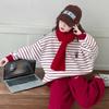 Invierno 2024 Nuevo Conjunto de Chándal Grueso Acolchado con Forro Polar para Niñas Otoño e Invierno Conjunto de Dos Piezas de Invierno para Niñas
