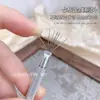 Pluma Multifuncional de Siete Puntas para Manicure Buccellati Cepillada Multicabezal Flexible Acero Inoxidable Pluma de Manicure Herramientas para Salón de Uñas