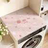 Funda simple de tierra de diatomeas para lavadora de tambor, funda a prueba de polvo, funda absorbente de agua y resistente al sol para refrigerador, base a prueba de polvo para mesita de noche