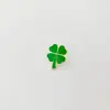 Broche de Trébol de Cuatro Hojas para Fan de Tfboys Nuevo Estilo Bosque Insignia de Trébol de la Suerte Verde de Gama Alta Accesorio para Uniforme Escolar de Pareja