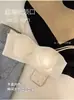 Sujetador de copa ultrafina con forma de pata de gato, escote bajo para mujer, verano, minimiza bustos grandes, invisible sin costuras, tirantes finos, hermoso sujetador de espalda