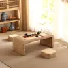 Mesa de Té Tatami de Ratán, Mesa de Té Pequeña, Repisa de Ventana de Balcón, Mesa de Té Sencilla para Mirador, Mesa Baja Estilo Japonés, Mesa Kang
