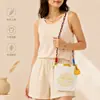 Bolsa Tote Bordada Original Design Japonês 2026 Corrente de Bolas Ecológica Personalizada Bolsa de Compras de Nylon Bolsa