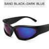 Gafas de sol nuevas futuristas personalizadas Tendencia europea y americana Gafas de sol punk coloridas Hombres y mujeres Gafas deportivas para montar al aire libre