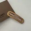 Presilha de cabelo para franja desfiada de cor sólida simples para meninas, grampo lateral de verão, clipe BB elegante estilo coreano de celebridade da internet