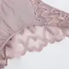 Pantalitas de encaje de malla sexy y cómodas de lujo ligero estilo francés para mujer, tangas triangulares sin costuras de tiro bajo