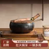 Panela de Ferro Zhangqiu Panela de Barriga Grande Forjada à Mão Wok Pequeno Mini Wok de Ferro Pequeno Sem Revestimento Antiaderente Wok Doméstico