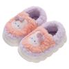 Chinelos de algodão para crianças de inverno meninos e meninas pais-filho saco calcanhar quente forro de lã grossa fundo dos desenhos animados casa bebê sapatos de algodão de pelúcia