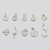 Acessórios de Prata Esterlina 925 Pingente Ping An Fu Bambu Pingente Flor de Lótus Margarida Corda DIY Pulseira de Cristal Acessórios de Colar